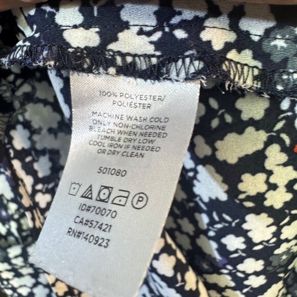 Loft Outlet Size Small Petite Floral Print Sleeveless Top - Picture 6 of 7